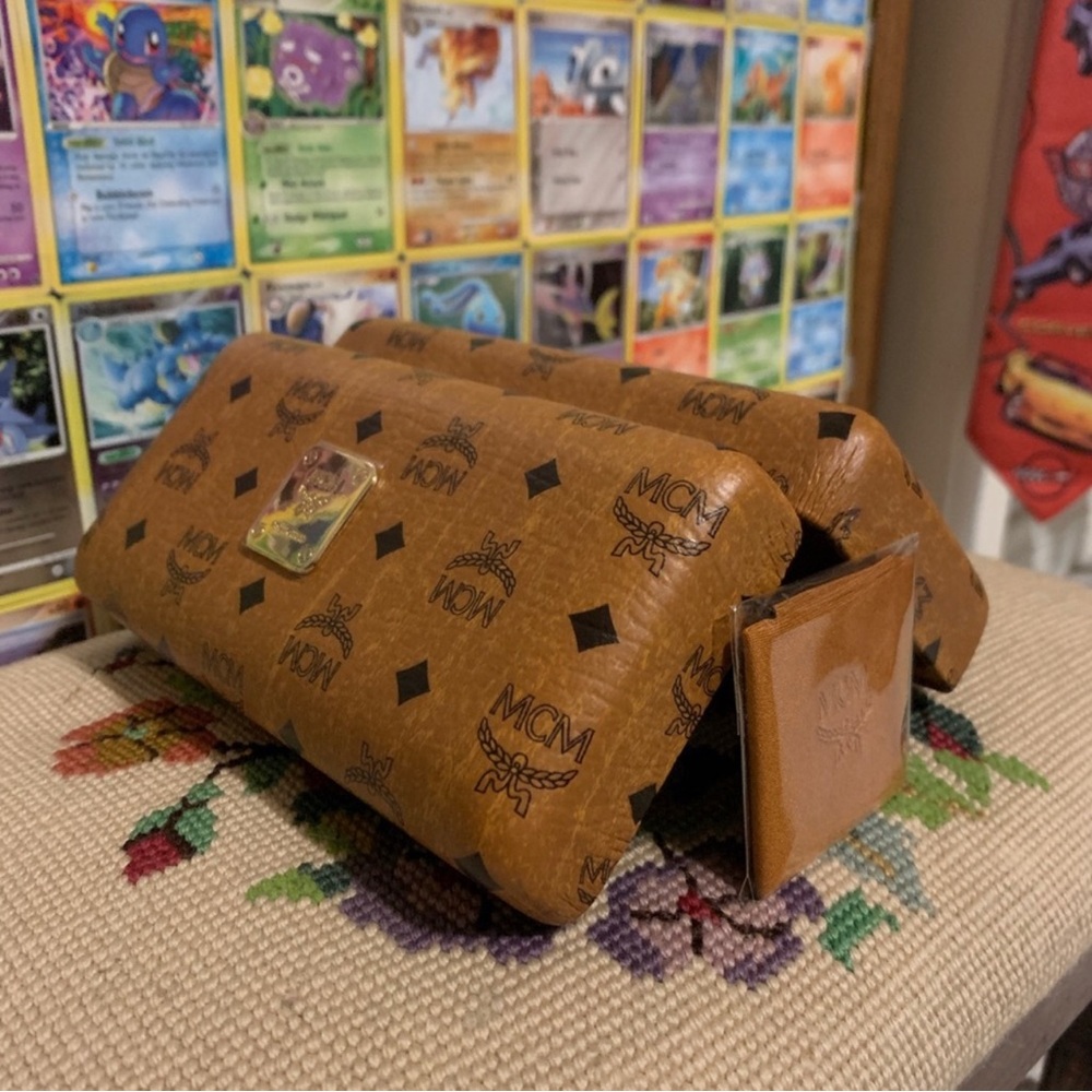 MCM Monogram Hardshell Leather Glasses Case !